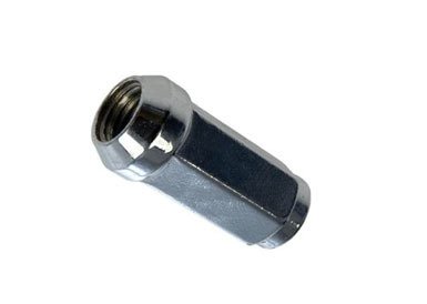 EZAccessory 20 Long Bulge Acorn Lug Nuts 7/16" Thread 3/4" Long 1.75" Chrome