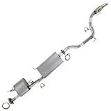 Exhaust Muffler and Rear Resonator Pipe Compatible for 2014-2016 Infiniti QX60 3.5L | Stainless Steel | Northeastern Exhaust | Free Clamp and Gaskets Included | Automotive Replacement Part