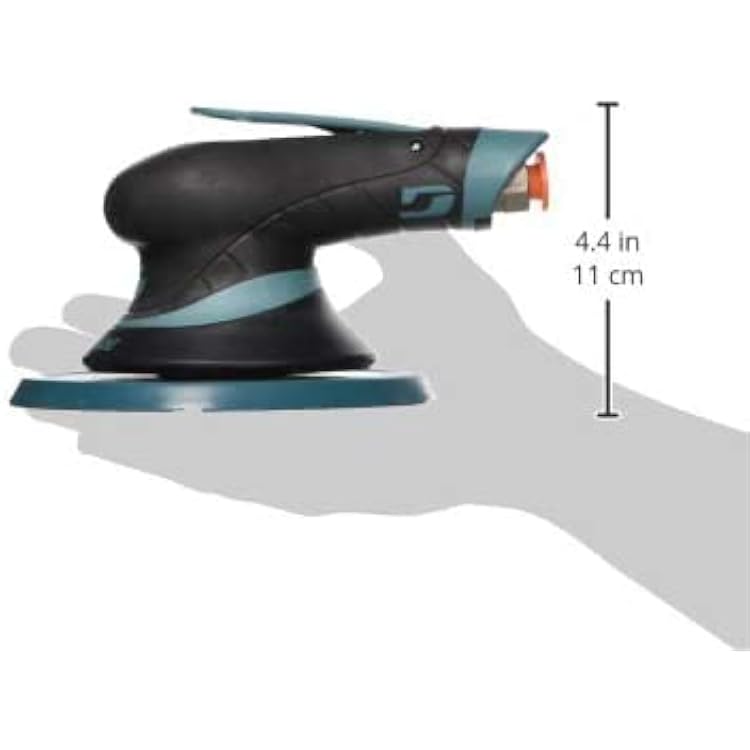 Dynabrade (X61) Dynorbital Extreme 6 (152 mm) Diameter Random Orbital Sander, Non-Vacuum, Vinyl Pad Face | Proportionate 3/16 (5 mm) Diameter Orbit | 12000 RPM Pneumatic Motor