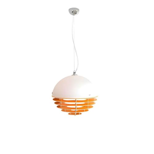 Lustre blanc pour chambres et îlots de cuisine avec suspension ambiance coucher de soleil crème