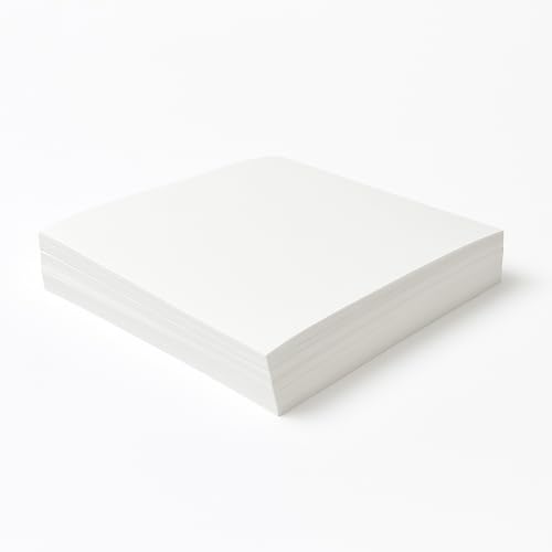 H.B.I. Cut Away Embroidery Stabilizer Sheets 8 x 8 100 Precut Pieces 2.5 oz Medium Weight Cutaway Backing for 4x4 & 6x6 Hoops Machine Embroidery Interfacing Fabric for Sewing
