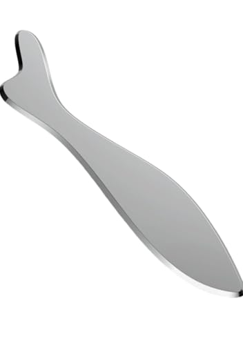 Image of Fish Shape Stainless Steel Gua Sha Tool | Facial & Body Scraping Therapy Tool for Relaxation, Muscle Tension and Skin Care