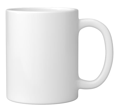 Taza de cerámica blanca de 11 onzas con diseño divertido miniatura 2
