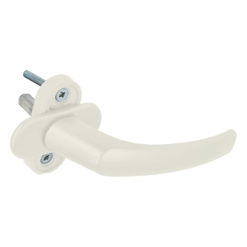 16 x Alu Fenstergriff in Creme RAL 9001 - Stiftlänge 30mm
