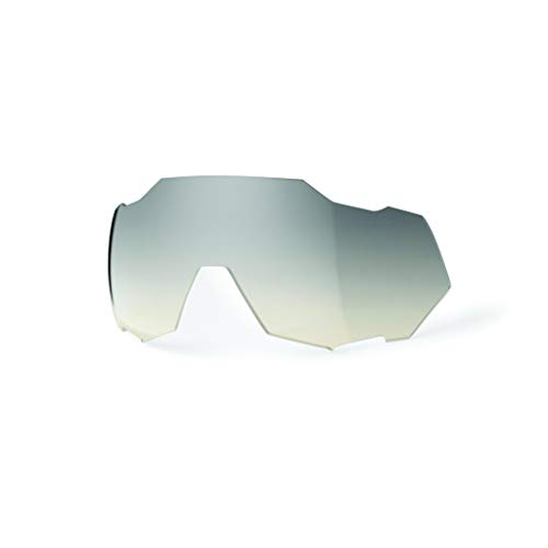100% Percent Speedtrap Sunglass Replacement Lens - Mirror - 62023 (Low-Light Yellow Silver Mirror)