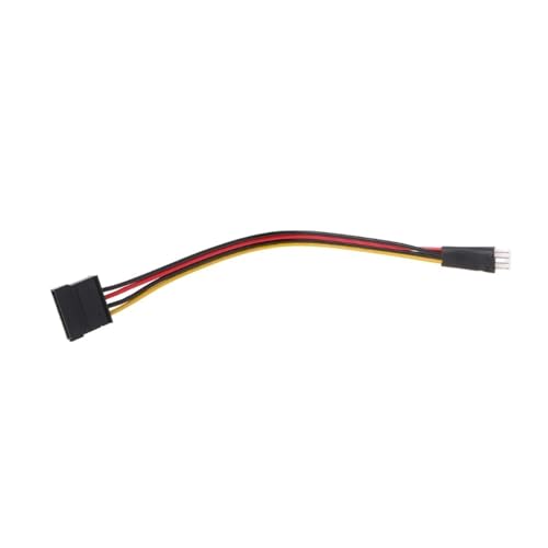 Cable adaptador 4-Pin FDD macho a 15-Pin SATA hembra miniatura 3
