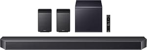 SAMSUNG Soundbar HW-Q990F/ZF 2025 - Dolby Atmos Wireless, Q-Symphony, 11.1.4 Kanäle, SpaceFit Sound Pro und kompatibel mit Sprachassistenten [Länderversion Französisch]