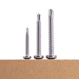 #14 x 1-1/2 pulg Tornillos Pan Head Acero Inoxidable 30 PCS miniatura 4