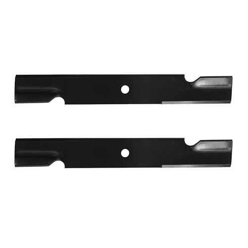 MOTIVITY Notched High Lift Mower Blade Compatible with John Deere Encore Exmark Husqvarna Scag Toro 36" Decks - 2 Pack