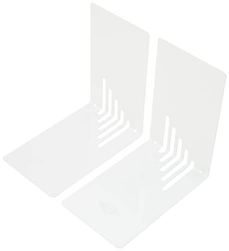 Wedo 1021000 - Sujetalibros de metal, estrecho, 2 unidades, 14 x 8.5 x 14 cm,...