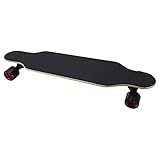 FAUOSWUK Maple Longboard Professionelles, Hochbelastbares Allrad- für Erwachsene, Langlebig und Verschleißfest, Geeignet für Straßen und Wege, 31,3 X 7,9 X 3,7 Zoll