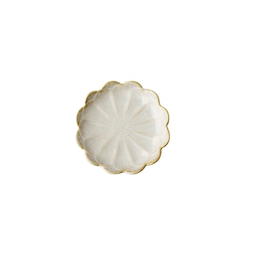 BRIGHTFUFU 3pcs Sunflower Shaped Seasoning Sauce Dishes Vintage Food Dipping Plates Condiment Bowls Appetizers Sushi Snacks