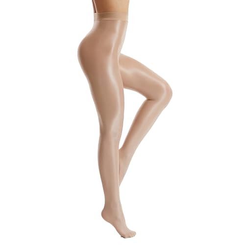 Image of Frola Shaping Tights for Women 70D Shimmery Pantyhose for Dance Ballet Glitter Socks