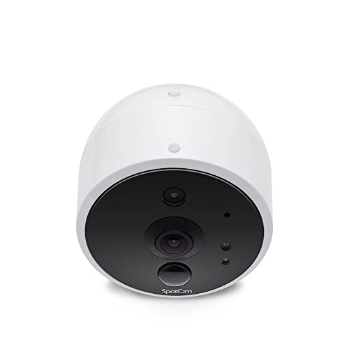 SpotCam Solo 2 1080P - Caméra Intérieur/Extérieur avec carte microSD et Enregistrement Cloud Gratuit 7 Jours