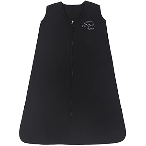 Belsden Micro-Fleece Baby Wearable Blanket 18-24M, Ultra Soft Cozy Safe Baby Sleep Bag and Sack Tog 1, Fit Infants Baby Boys Girls, Black, X-Large Cover