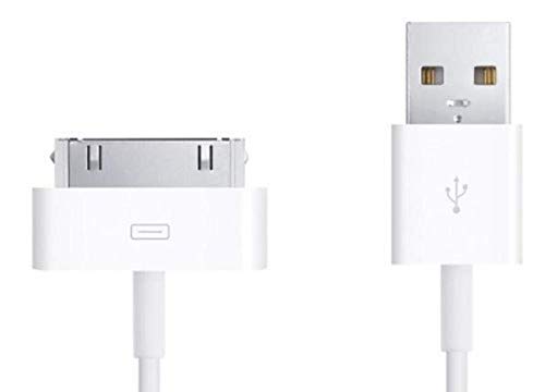 king shine ® 30-Pin to USB Cable for Apple iPhone 4, iPod, and 3rd Generation - 3.2 Feet (1.0 Meter) White