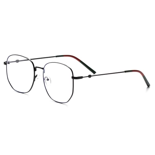 Image of Oversized Metal Reading Glasses Women Men, Large Fashion Blue Light Blocking Computer Readers
