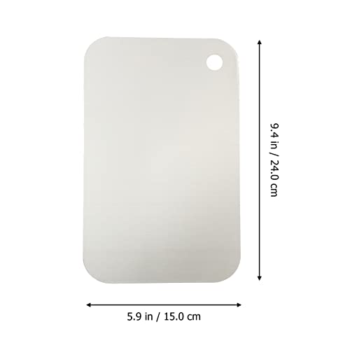 Upkoch Chopping Tray Stainless Steel Stainless Steel Cutting Stainless Steel Chopping Board Choppinng Block Stainless Steel Board Board For Baby Heavy Duty Chopping Board #TOP1