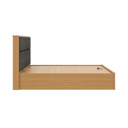 Image of Wakefit Bed | 3 Yr Warranty | Bed Queen Size, Hydraulic Storage & Foam-Cushioned Upholstery Headboard, Density:680-750 kg /m, Termite & Borer Resistant, Fits Mattresses Up to 8 inches(Eclipse78x60-UT)