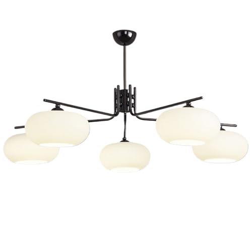 Luminaire encastré Spoutnik chromé MOCHAMIK en verre de lait pour salon et chambre