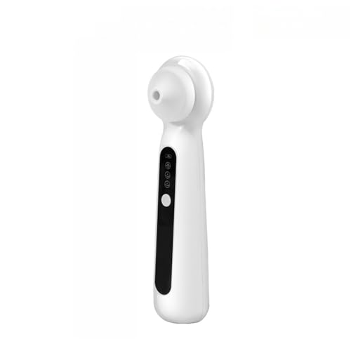 Aspiradora para eliminar puntos negros, limpiador facial de poros con vibración ultrasónica visible mejorada con 3 cabezales de succión, kit extractor de comedones eléctrico recargable por USB