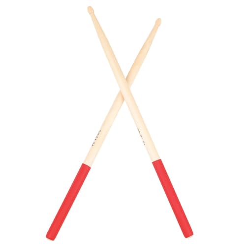 Baquetas para batería Vaguelly de madera de arce, color rojo, antideslizantes, para baterías electrónicas y acústicas, ideal para principiantes y expertos miniatura 7