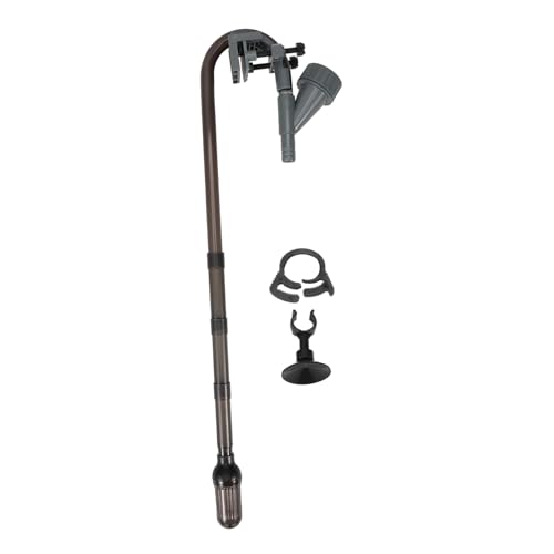 LEDMOMO 水槽フィルターバケット 魚 水槽アクセサリー 水族館のチューブ 水槽フィルターチューブ 水槽の水替え 循環ポンプ 水フィルター 水族館の入口管 水流入管 水入口 Abs Black