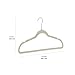 Amazon Basics Slim, Velvet, Non-Slip, Space-Saving Suit Clothes Hangers, Pack of 100, Ivory/Beige