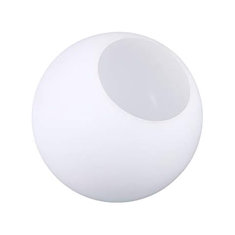 Arncmiv Lighting Fixture Replacement Globes Neckless Top Opening White Glass Lamp Shades Multiple Specifications 4''(D) x1.18''(F) Cover
