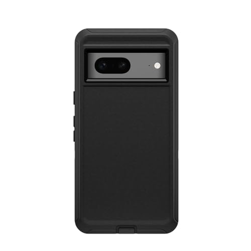 Étui pour Google Pixel 7 coque antichoc noire avec clip