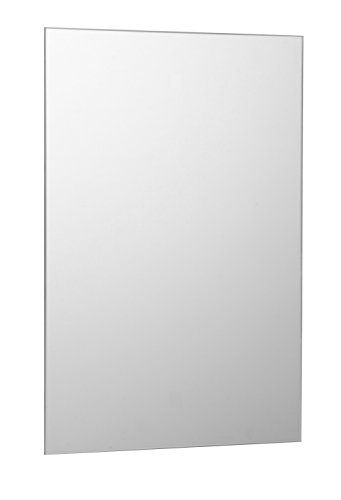 Waterstone Mirrors & Frames LTD 60 x 90cm Rectangle Bathroom Mirror, Unframed, Frameless Bathroom Mirror with Wall Hanging Fixing Hardware