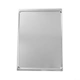 Teglia da forno in alluminio, 43,5 x 31,5 cm, per pane, torte, biscotti, superficie antiad...