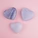 Blue Heart Shaped Stones, Natural Carved Polished Rocks, Collectible Keepsake (Pack of 2)