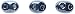 Preciosa Ornela Czech Twin 2-Hole Seed Bead, Luster Finish, 50gm, Gunmetal