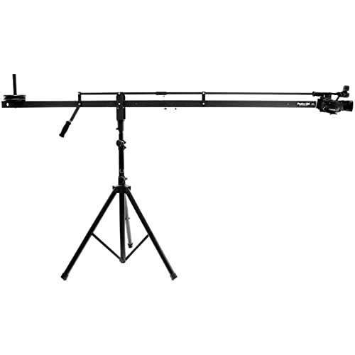 Image of ProAm USA Orion DVC200 DSLR Video Camera Crane - Aircraft Aluminum Camera Jib - 8 ft Extendable Filmmaking Boom with L-Shaped Side Camera Mounting Bracket