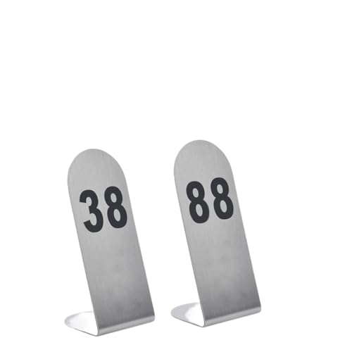 Chiffres de table en acier inoxydable 1-50 de dimension 5x5x12cm