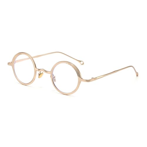 Lunettes de soleil rondes en métal rétro et punk avec verres polarisés UV400