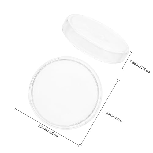 Boîtes de Pétri réutilisables 90mm en verre transparent avec couvercle - 2