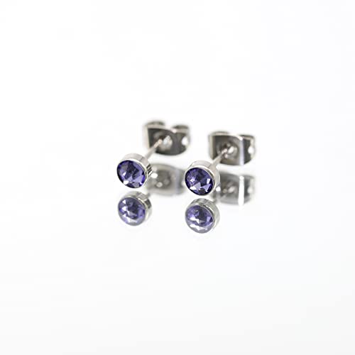 Orecchini a bottone in titanio G23 per orecchini