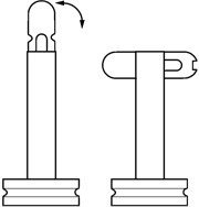 Boulon de Nez Pliable SEASURE 58183 Accessoire d'Accastillage 10 x 80 mm