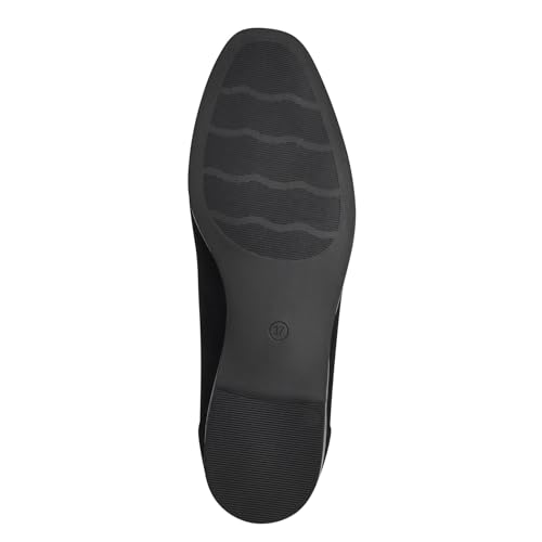 Image of MARCO TOZZI Women's Slippers, Feel Me Footbed, Soft Lining, 2-24200-42 Loafer, Black, 6 UK
