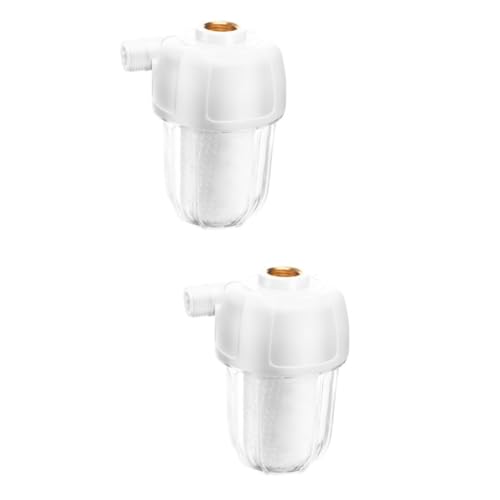 DIYEAH 2 Piezas Filtro de Agua para Calentador y Lavadora con Prefiltro de Blanco Sistema de Filtración para Grasa y Sedimentos Uso Doméstico Seguro y Fácil Reemplazo