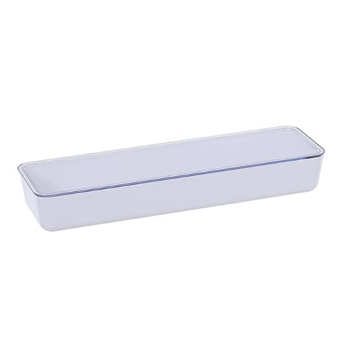 SOIMISS Caja de Almacenamiento para Cubiertos con Tapa Soporte Práctico para Utensilios de Cocina Organizador de Palillos y Cubiertos Plástico Resistente Compacto y Fácil de Limpiar para
