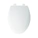 Bemis 1550PRO000 Molded Wood Elongated Open Front with Cover Pro Style Hinges, White