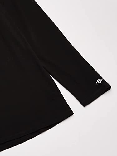 Image of Carhartt Mens Force Relaxed Fit Long Sleeve Quarter Zip Pocket T-Shirt (Big & Tall) Work Utility T Shirt, Black, 4X-Large US