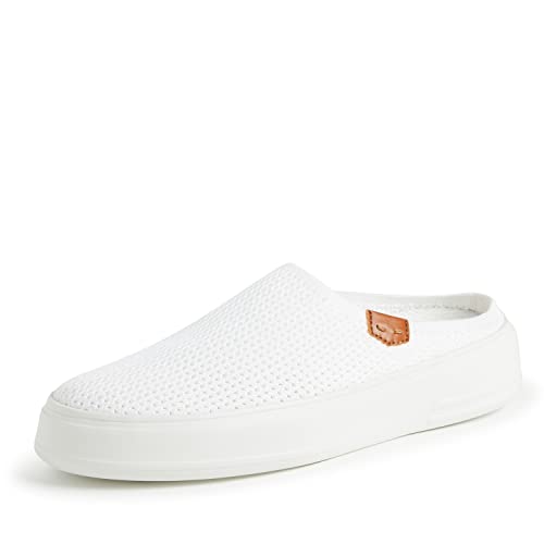 Dearfoams Women's Original Comfort Annie Clog Sneaker, White, 8.5 #TOP6