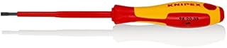 Knipex Screwdrivers for slotted screws burnished, insulating multi-component handle, VDE-tested 202 mm 98 20 35