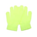 MOBUTOFU 4 Paare Winter Warme Handschuhe Fluoreszierende Strickhandschuhe für Outdoor Aktivitäten...