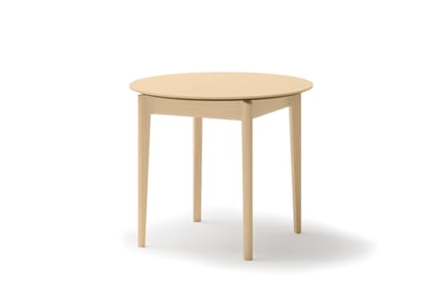 Friderik Plot PT-05 Mesa de comedor redonda extensible 90-210 cm (roble claro)