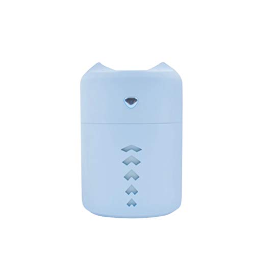 Doppeldüsen Nebel Spray Luftbefeuchter USB Aroma Diffusor Home Ganz Klimaanlage Raum Humidificador Lampe Luftdiffusor 400ML 94x139mm-blau